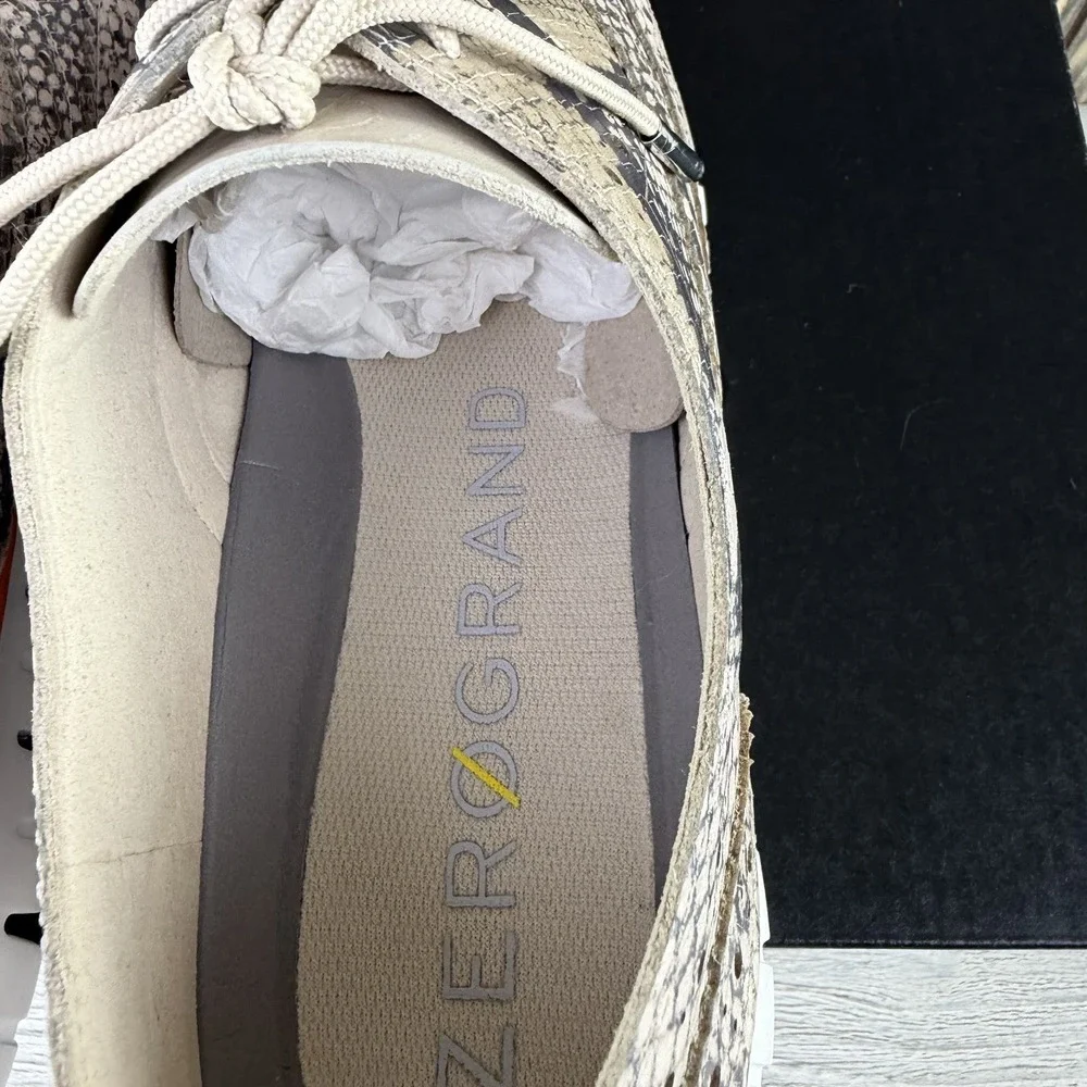 Cole Haan Zerogrand Wing Ox II Python Print Women's Oxford Shoes 8.5B
